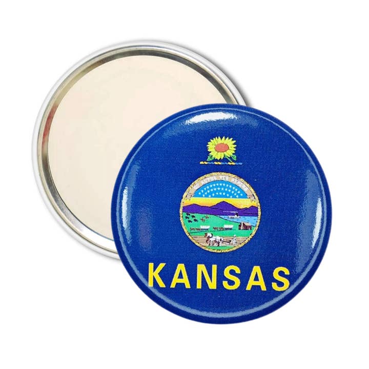 Portemonnee Spiegel - Staatsvlag Kansas - VS voor wholesale door Worldwide Souvenirs