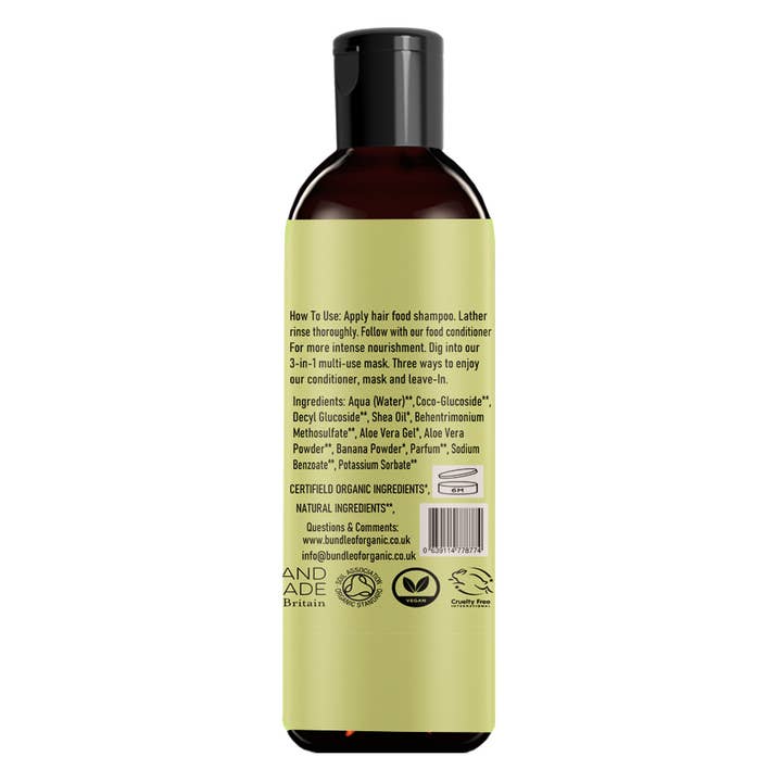 BUNDLE OF ORGANIC – wholesale Hair shampoo – Nourishing Hair Food Shampoo 200 ml1
