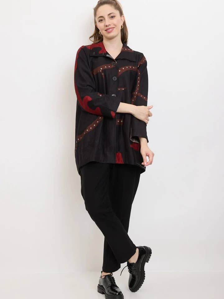 Rouge Shirt - H277-H096 en vente sur Faire1