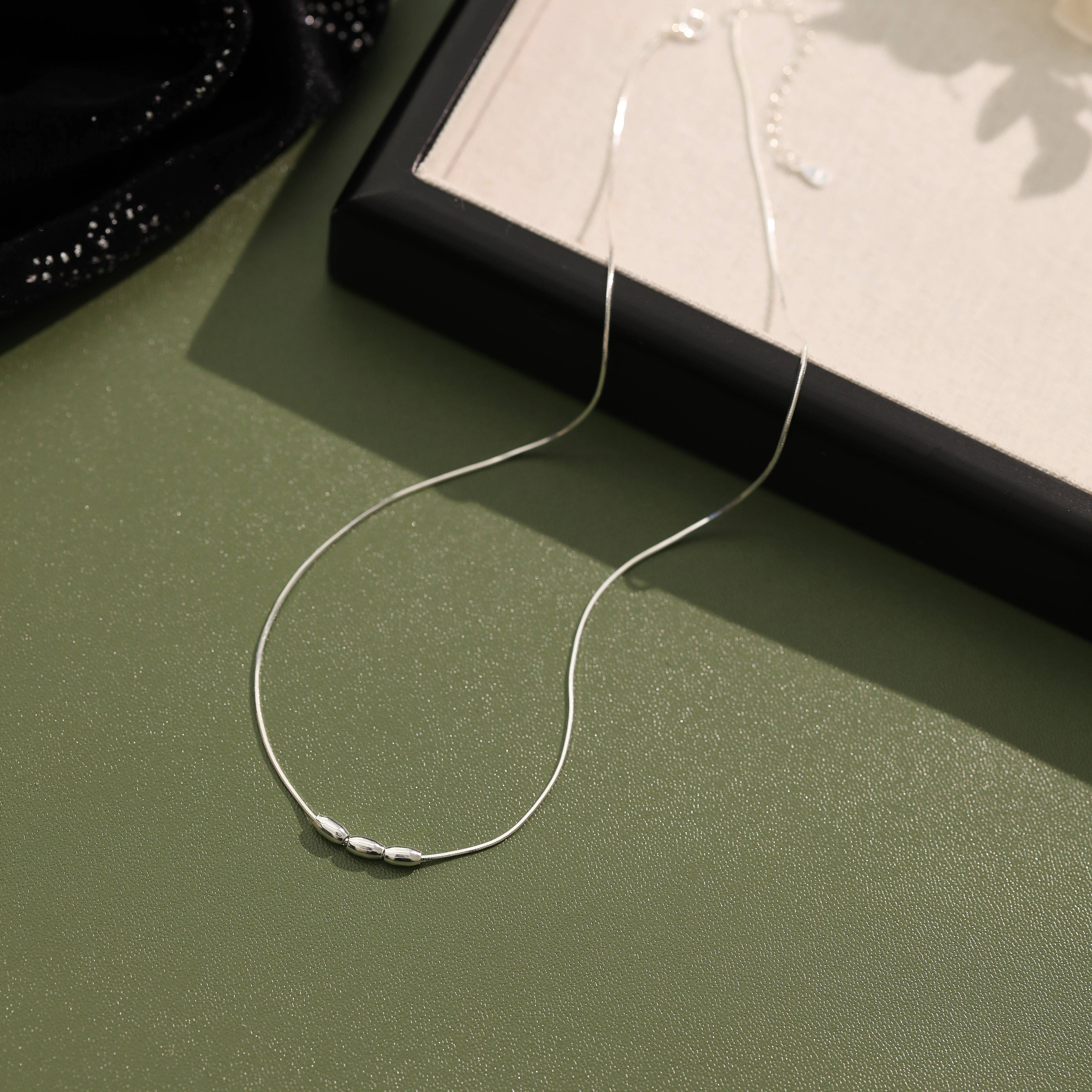 happyzzzsu - Vente Collier de perles - Collier en perles de rocaille en argent sterling7