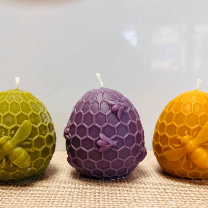 Easter Egg Beehive Candle for wholesale by 1111 Elm Candle & Soap Shoppe