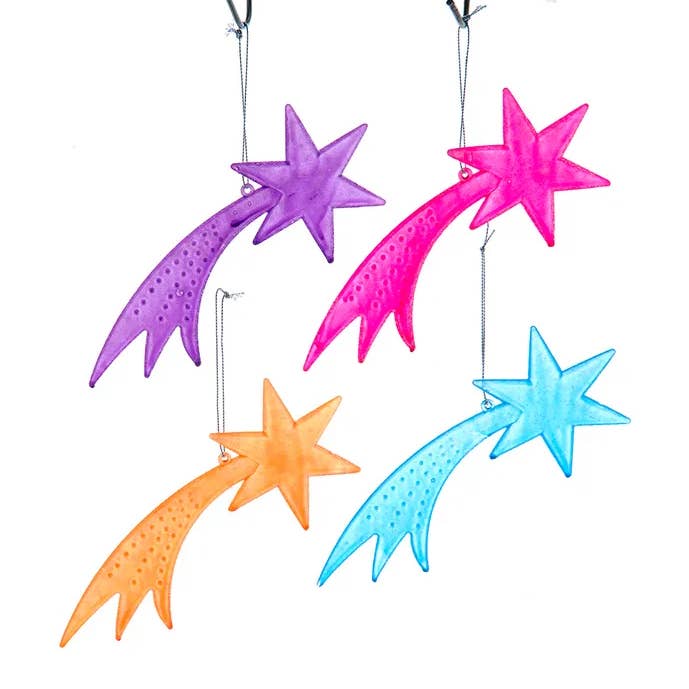 Kurt S. Adler, Inc. - Wholesale Ornament - 7" Plastic Shooting Star Glow Ornament 4 Assorted0