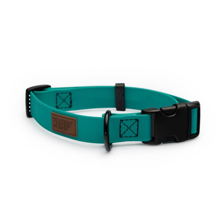 Teal Sport Adjustable Collar for wholesale by Pilot Pet Gear