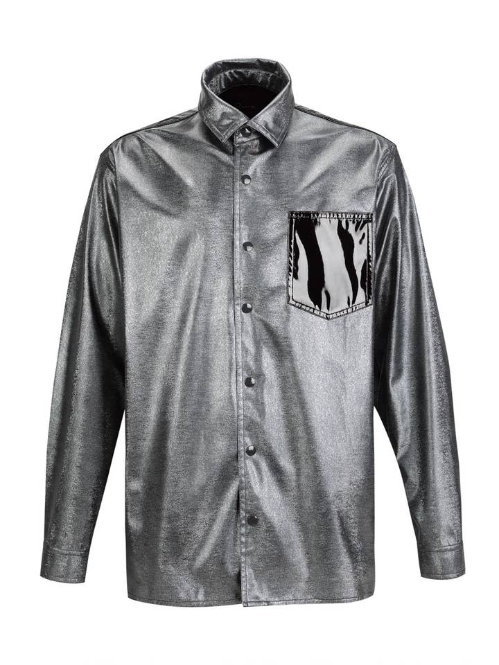 Relaxed Metallic Shirt for wholesale by DUARTEHAJIME