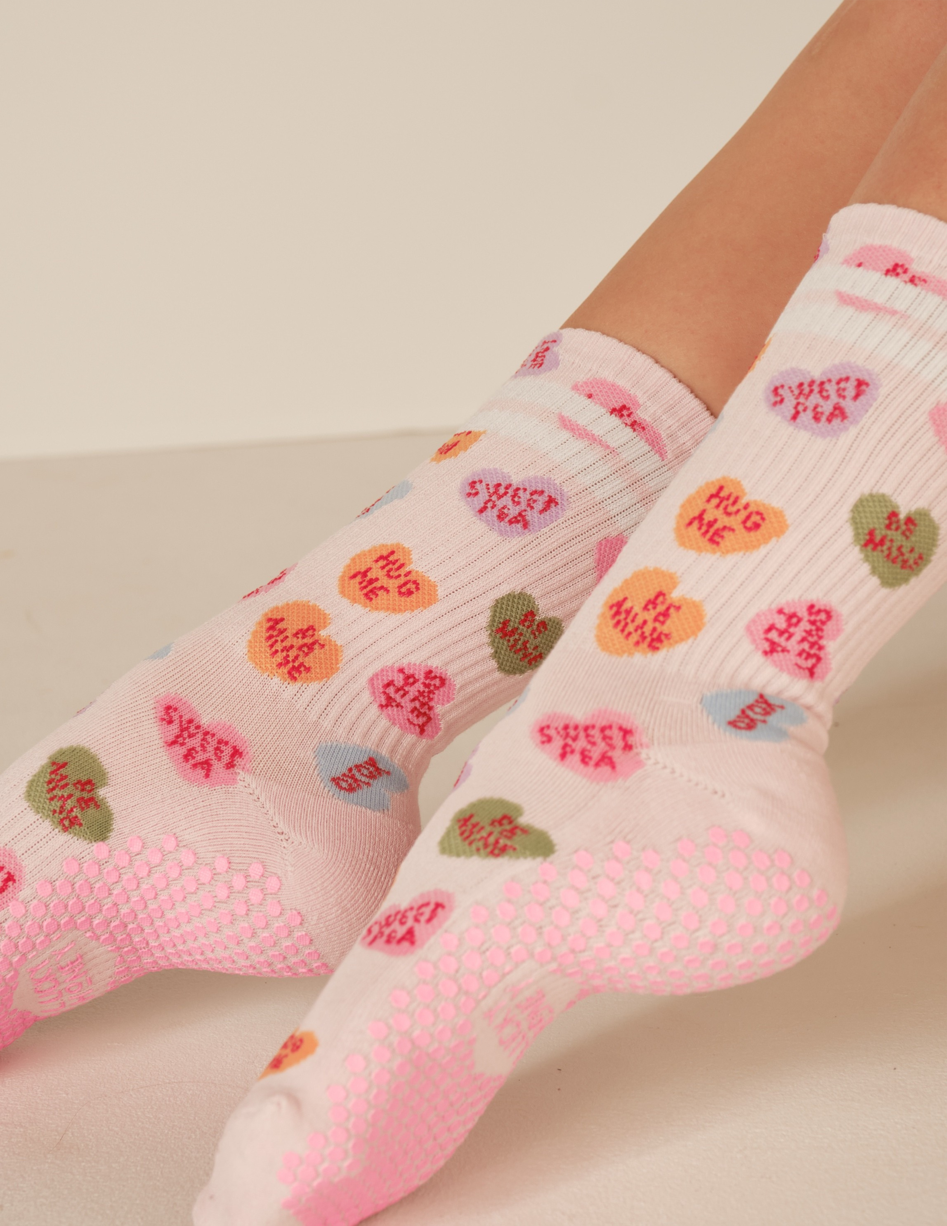 LUCKY HONEY - Vente Chaussettes – femme - La chaussette antidérapante à imprimé tube haut15