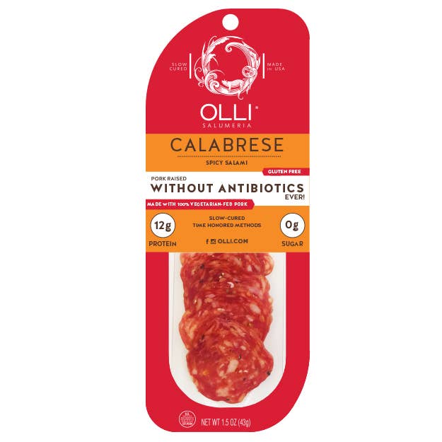 Keystone Cheese - Wholesale Salami - Sliced Calabrese Spicy Salami Snack Pack0