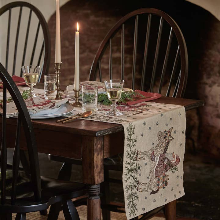 Coral & Tusk - Wholesale Table Runner - Christmas Donkey Table Runner7