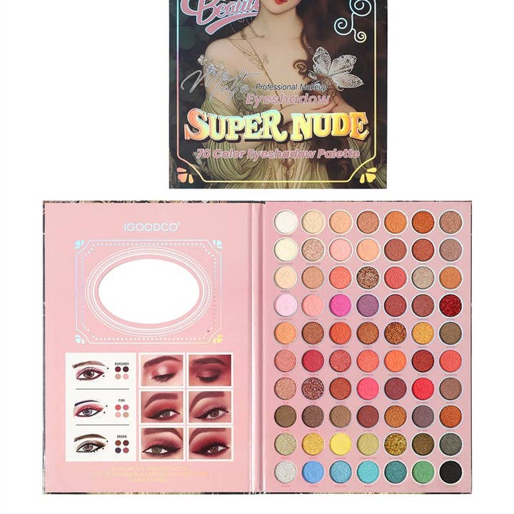 Gorgeous Eyeshadow Palette - 70 Vibrant Colors for wholesale by FurDecoration