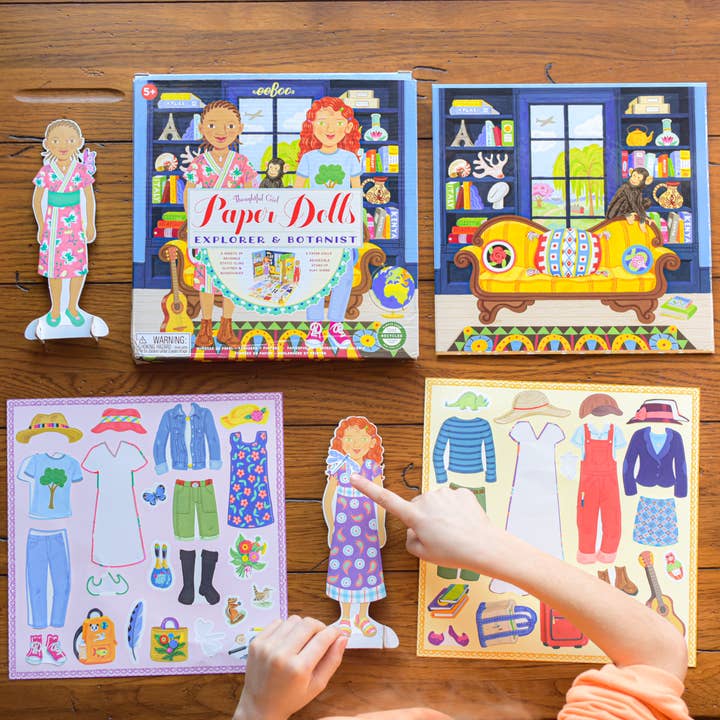 eeBoo - Wholesale Doll - Kids - Explorer & Botanist Paper Doll Set4