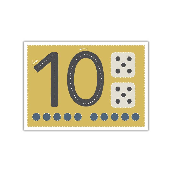 Familienmomente – Großhandel Lernkarten – Kind & Baby – Prickel-Zahlen Set (22 Karten)12