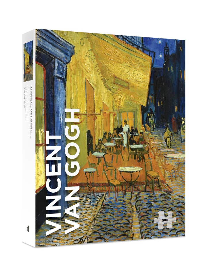 Vincent van Gogh: Terrasse eines Cafés bei Nacht 500-Teile-Puzzle für den Großhandel von Pomegranate