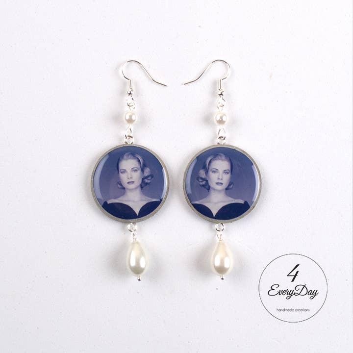 Earrings: Grace Kelly for wholesale by 4everyday Handmade
