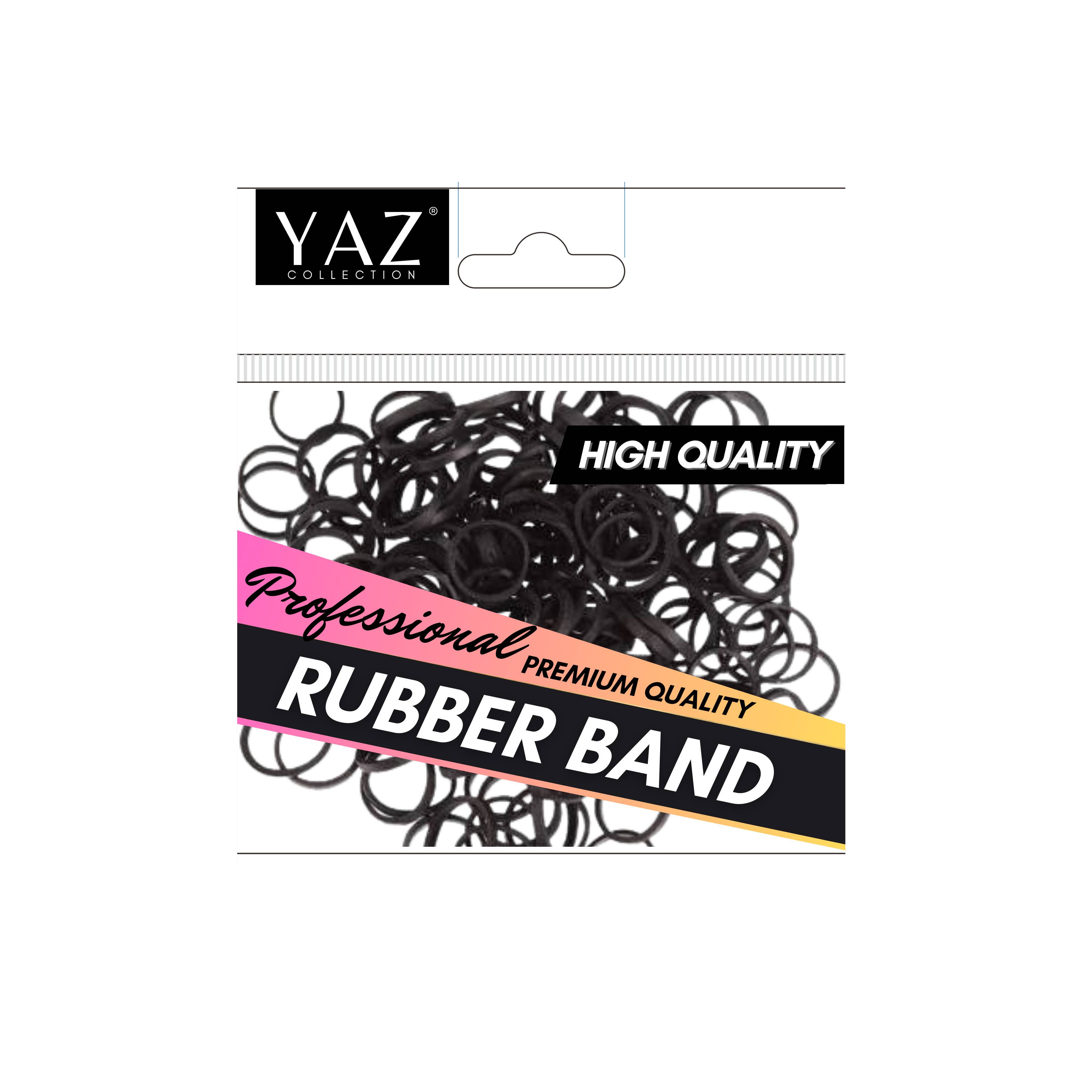 JS ORGANICS - Wholesale Hair Tie - Yaz Collections - Rubber Band BLACK JS0535