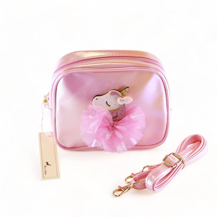 Doe a Dear - Wholesale Crossbody Bag - Kids - P30 B1283 Unicorn Holographic Purse (3 Colors)