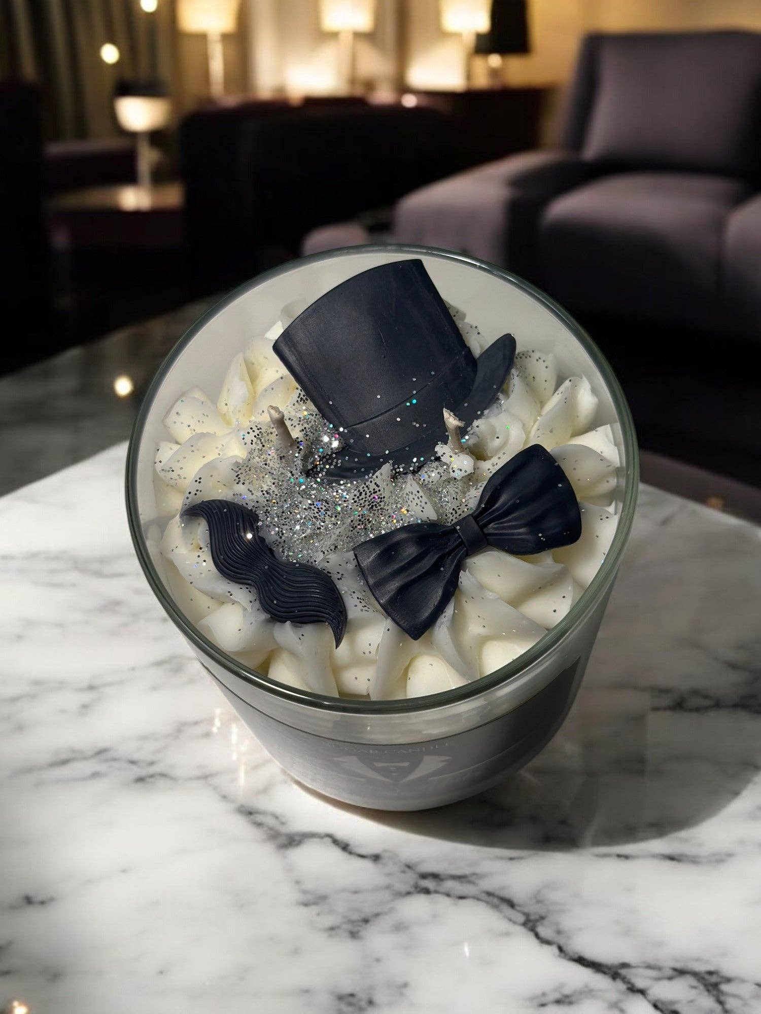 Sugar Candle - Wholesale Jar/Filled Candle - Gentlemen’s Atlantis Candle: Masculine, Soy Wax, Gift Ready2