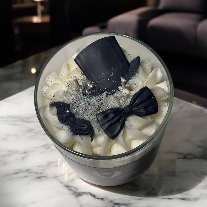 Sugar Candle - Wholesale Jar/Filled Candle - Gentlemen’s Atlantis Candle: Masculine, Soy Wax, Gift Ready2