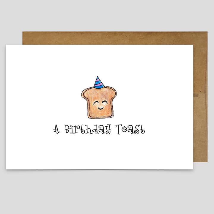 Um brinde de aniversário - cartão por atacado de Kevin & Kaia
