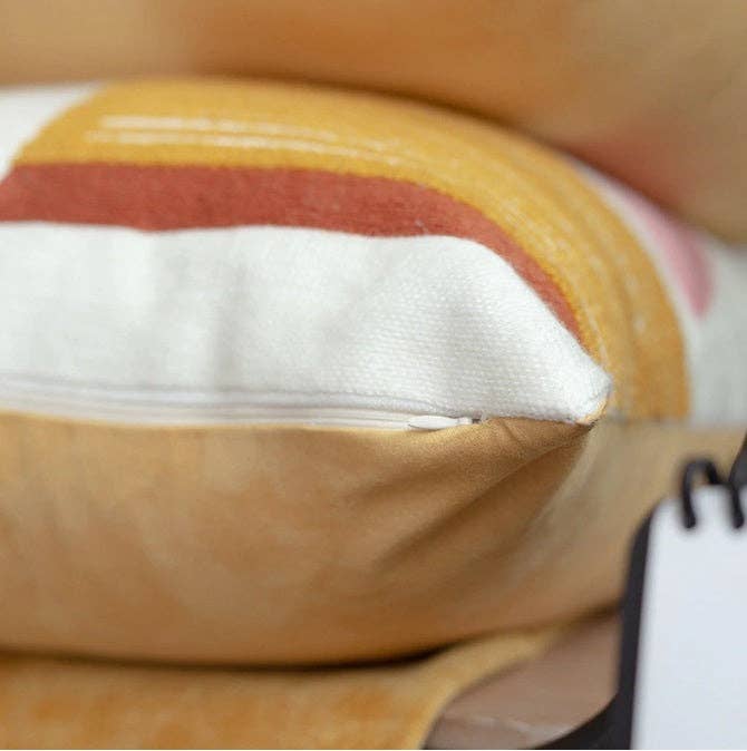 The African Home Goods - Wholesale Throw Pillow Cover - Crewel Embroidery Abstract Decorative Cushion Throw Pillow Covers 18 x 18 # 38