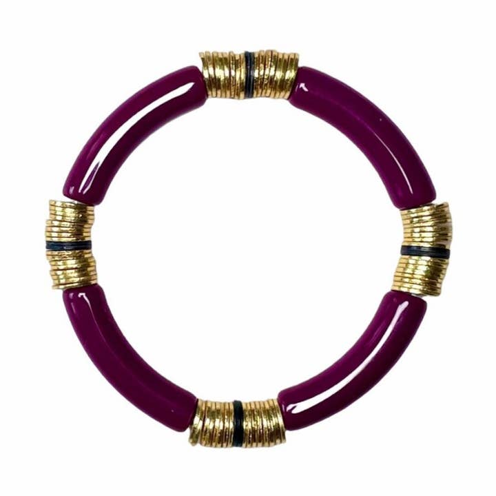 Burgundy Statement Bracelet for wholesale by LIV Rose Jewelry