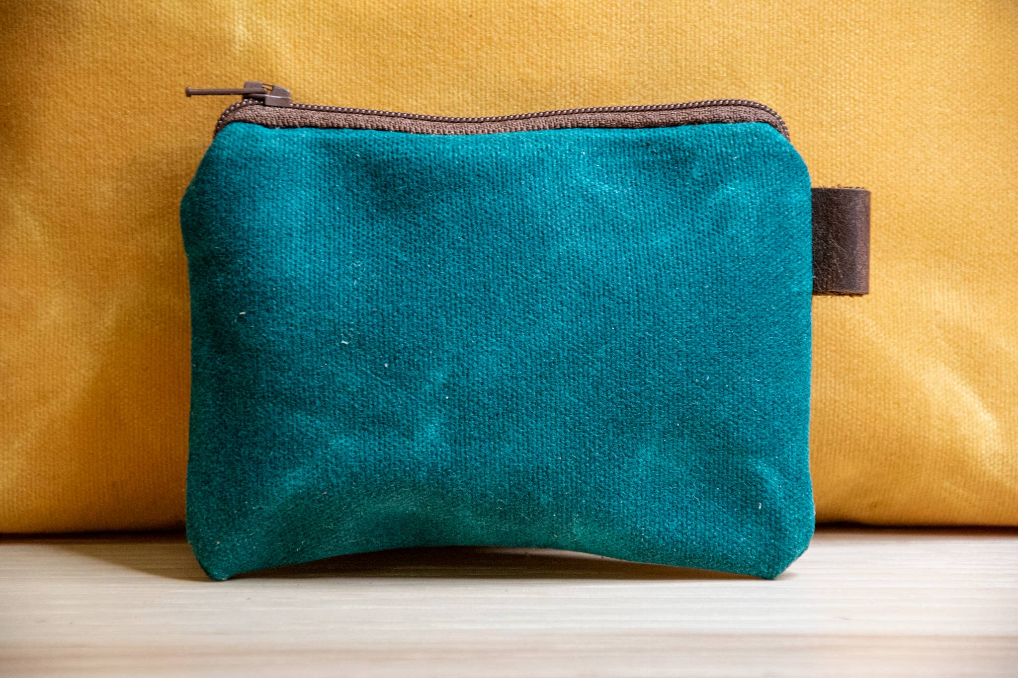 In Blue Handmade - Wholesale Pouch - Unisex - Large Handmade Waxed Canvas Zipper Pouch1