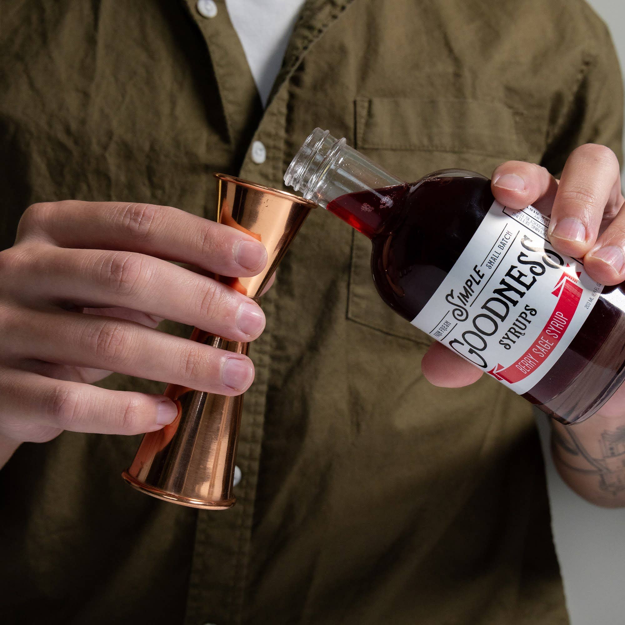 Simple Goodness Sisters - Wholesale Cocktail Mix/Syrup - Berry Sage Syrup1