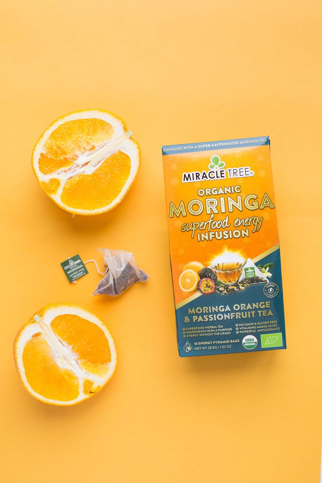 Miracle Tree - Wholesale Health/Detox Tea - Moringa Energy Tea: Orange Passionfruit9