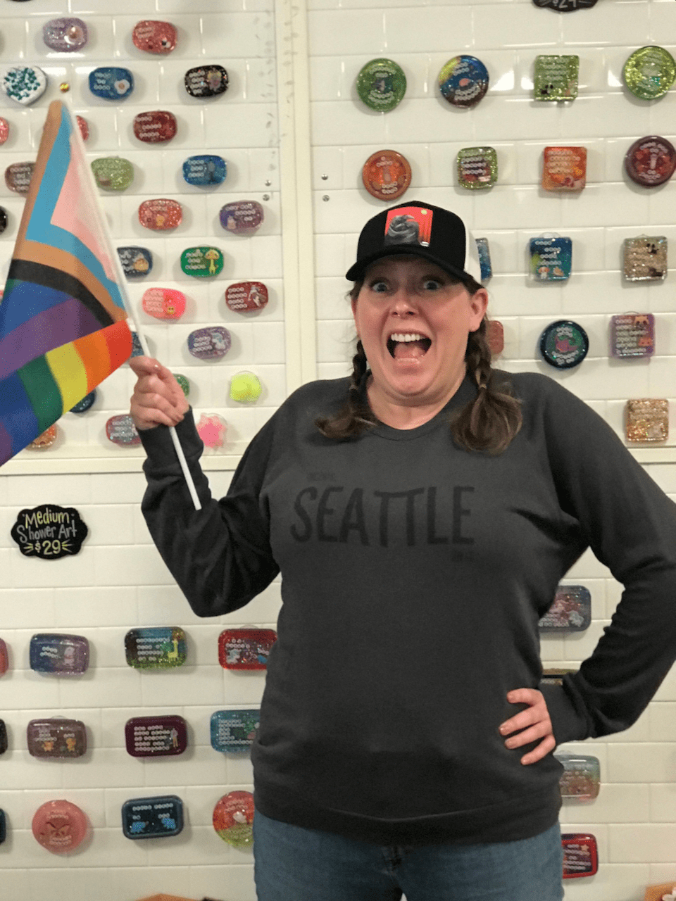 Ugly Baby - Wholesale Graphic Sweatshirt - Women's - French Terry Fleece Sweatshirt - This Says Seattle On It2