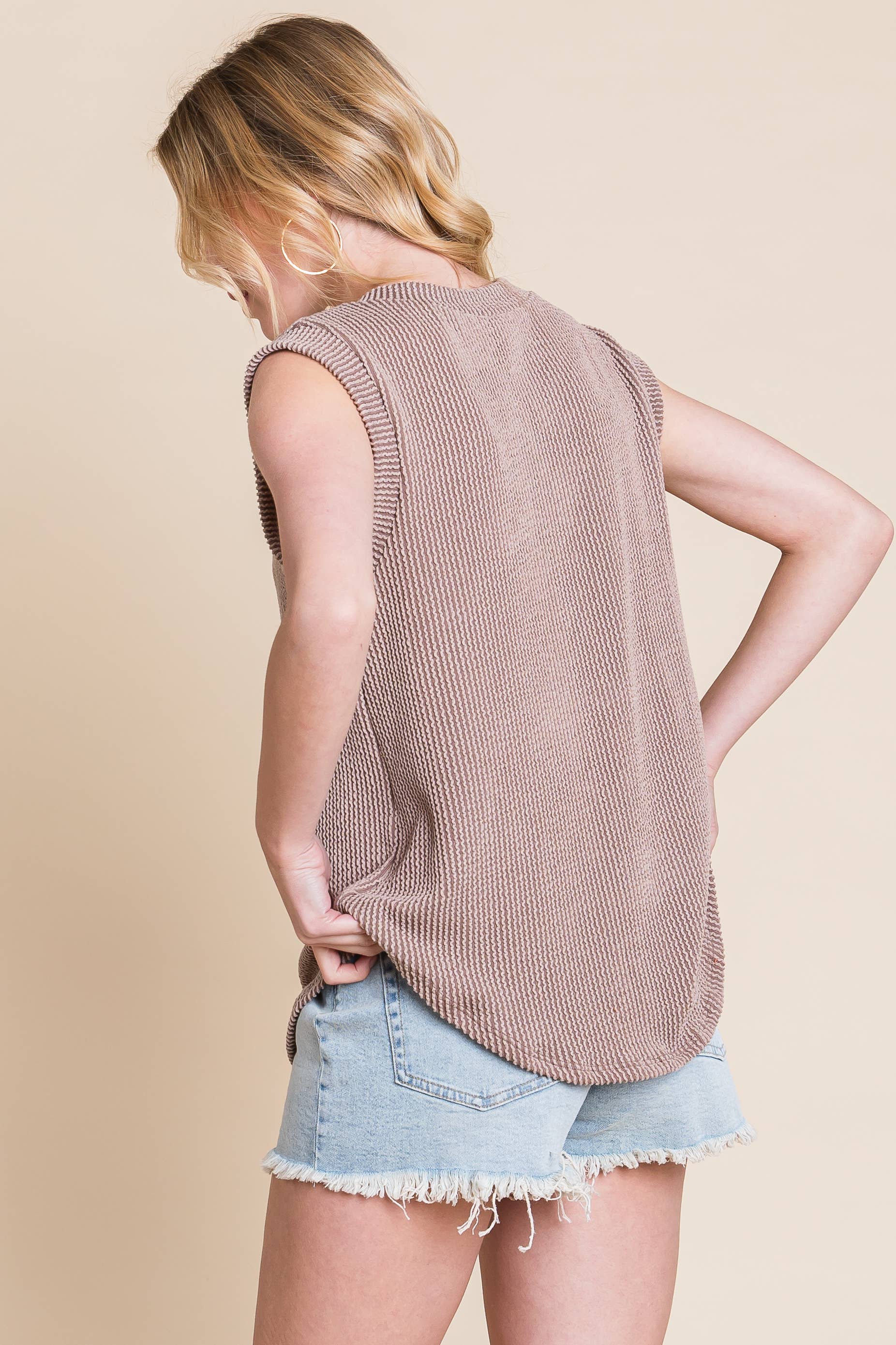 BOMBOM - Wholesale Tank Top - Women's - TA2210 RIB KNIT TANK TOP14