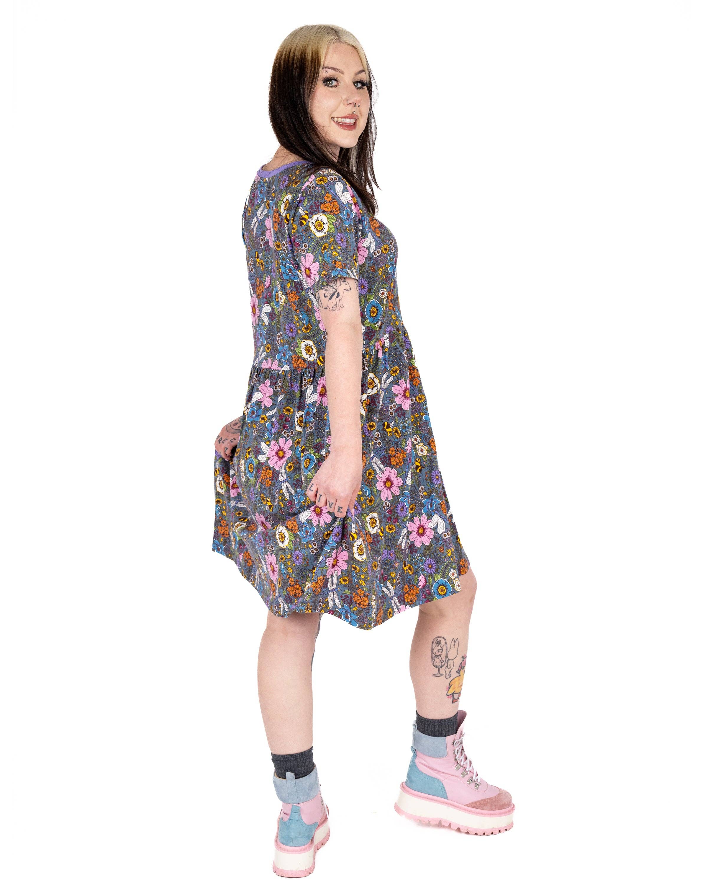 Rebel Romance - Wholesale Dress - Women's - Rebel Romance Cottagecore Stretch Smock Dress8