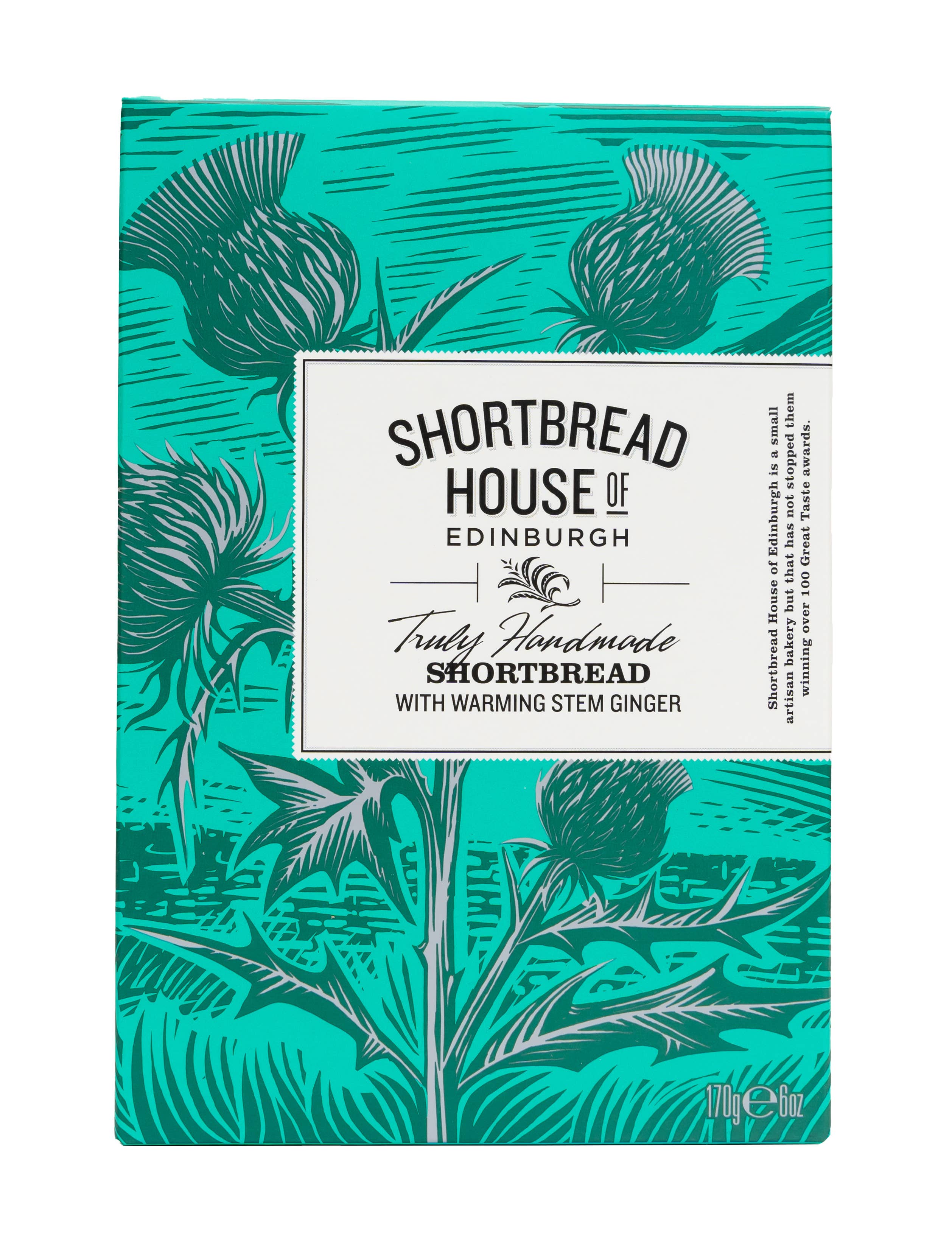 Shortbread House of Edinburgh - Wholesale Cookie - Shortbread Box Fingers Ginger 6oz MP121