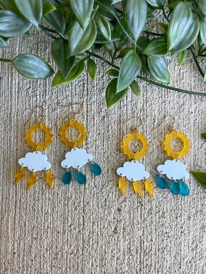 Rain or Shine oorbellen voor wholesale door Cocoa Loves Grey