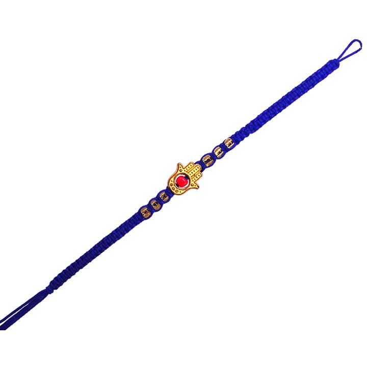 Pichincha - Wholesale Charm/Dangle Bracelet - Metal Hamsa Hand Charm Thin Macrame Friendship Bracelet1