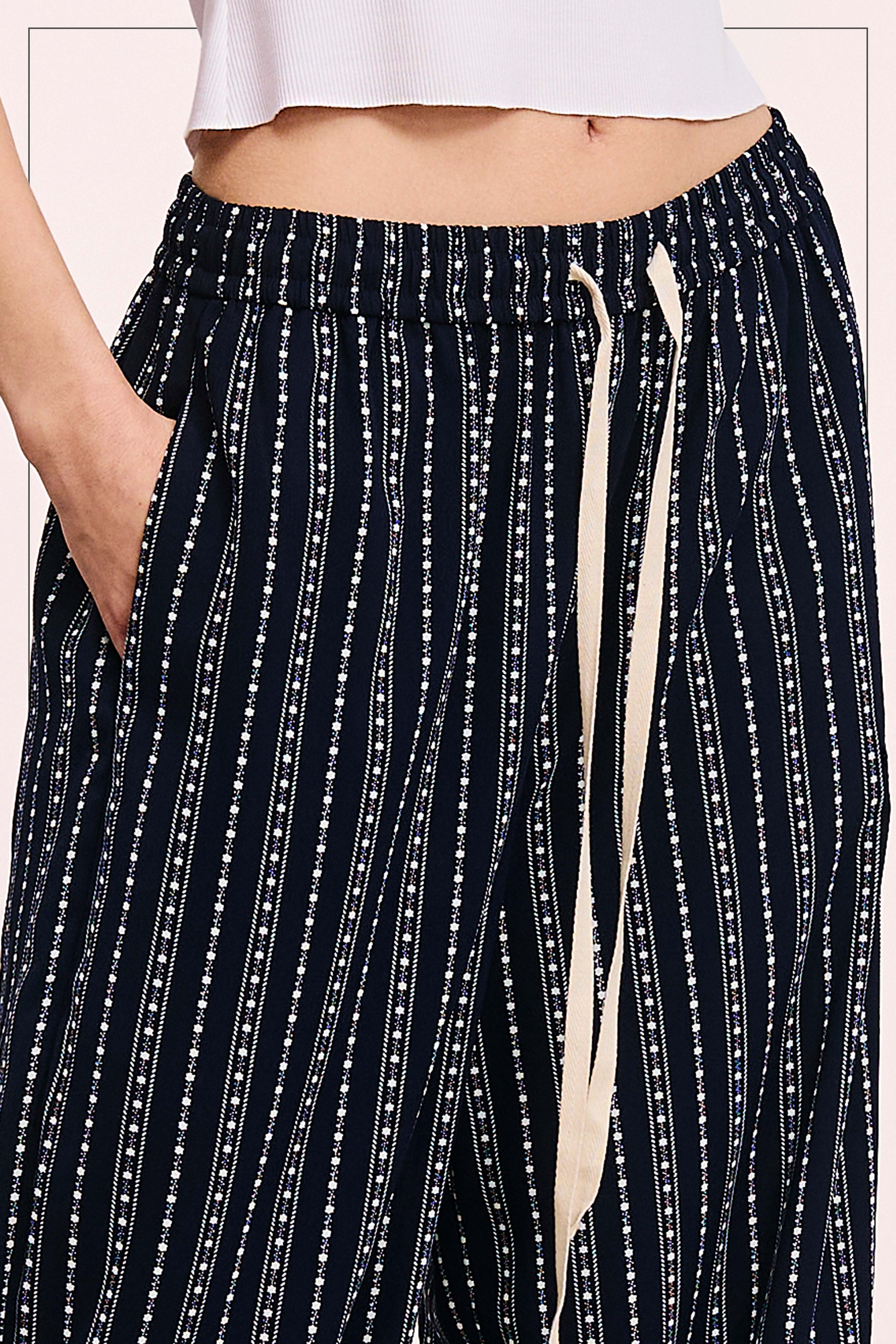 La Miel – Calças - Mulher por atacado – JDP4228-Calças de Design Padronizado de Corte Descontraído Com Bolsos2