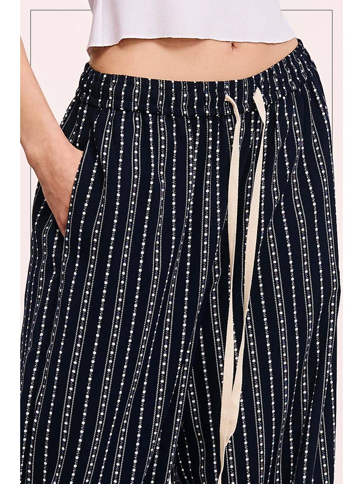 La Miel – Calças - Mulher por atacado – JDP4228-Calças de Design Padronizado de Corte Descontraído Com Bolsos2