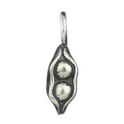Two Peas Sculpted charm for wholesale by Marmalade Jewellery