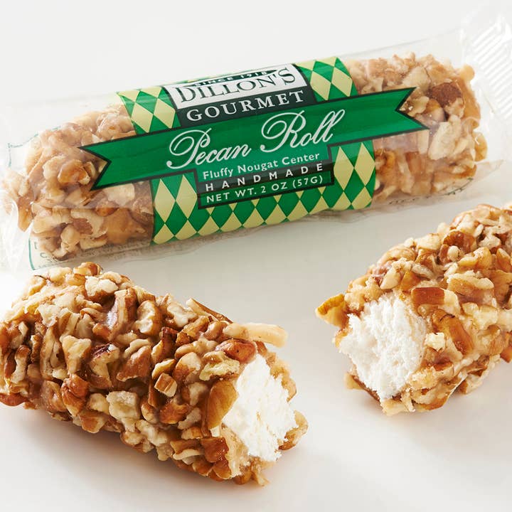 Dillon Candy Company - Wholesale Nougat - Pecan Log Roll, Handmade, Â 2 oz.