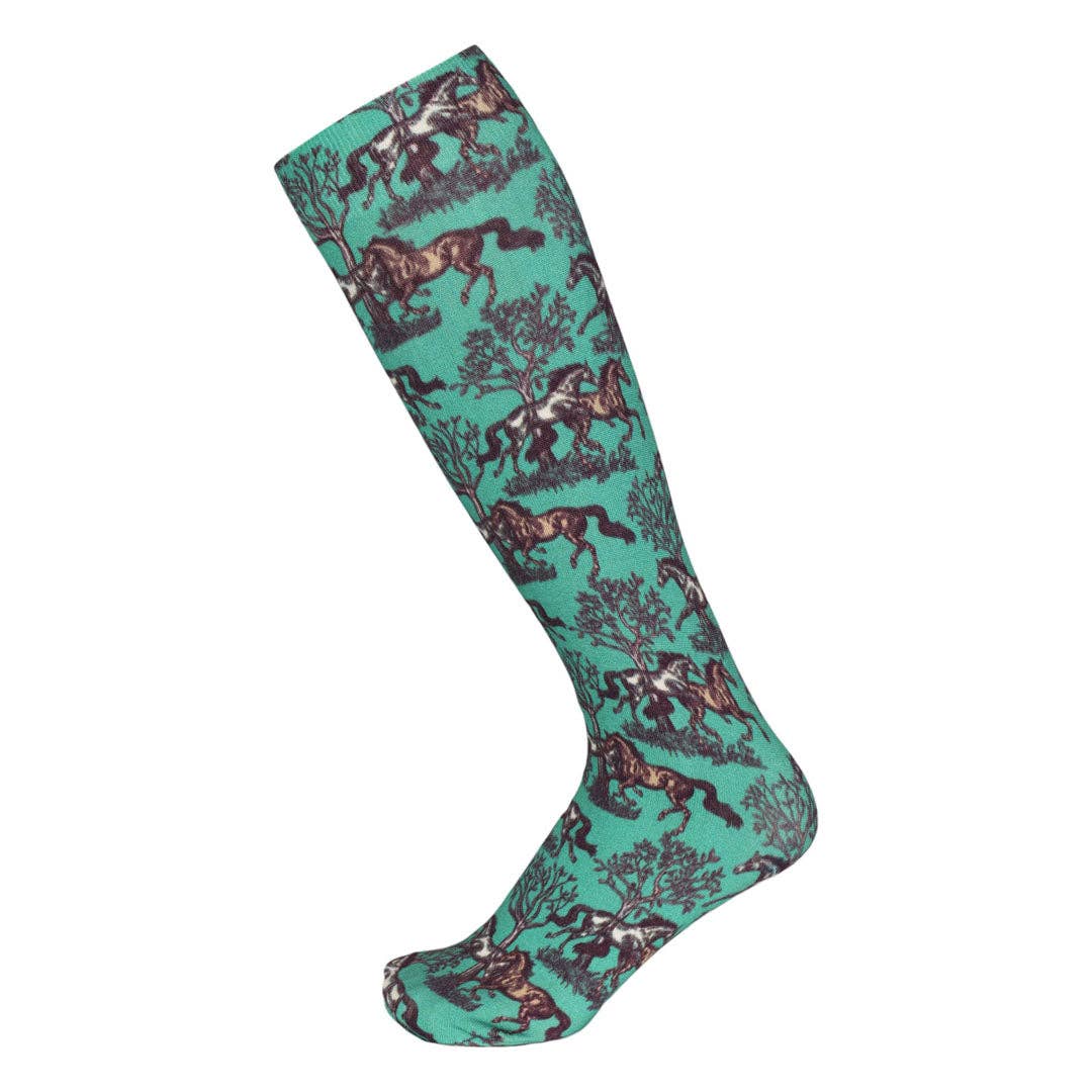 JPC Equestrian - Wholesale Socks - Women's - AWST Int'l Lila Toile Socks0