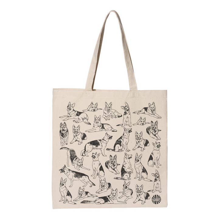 Sween Shop – wholesale Tote bag – Unisex – German Shepherd Cotton Canvas Tote Bag pet dog Gift summer2