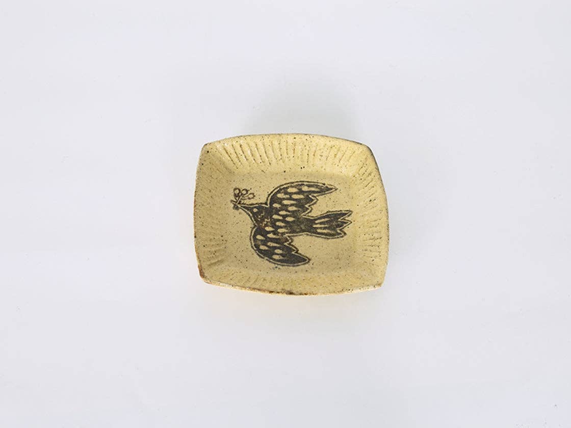 wagumi - Vente Assiettes/plats/bols de décoration - Petite assiette avec motif d'oiseau par Takahiro Manome4