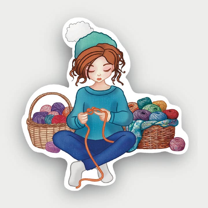 Forever Detangling Sticker - Breien, haken, vezelkunstenaar voor wholesale door Petal and Smoke Co.