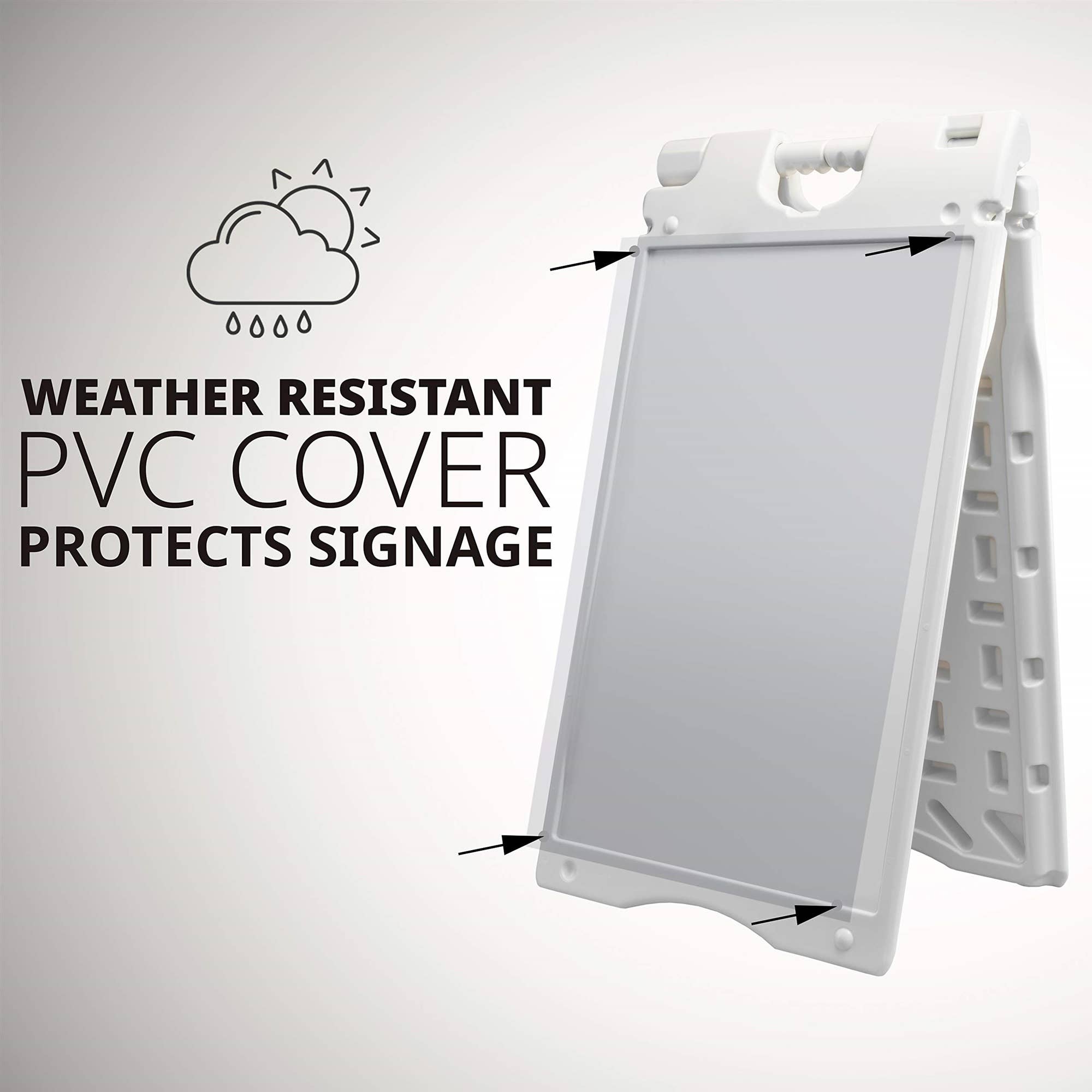 Jumbl - Wholesale Sign - A-Frame Outdoor Sandwich Signboard 15.7x26" with PVC Cover3