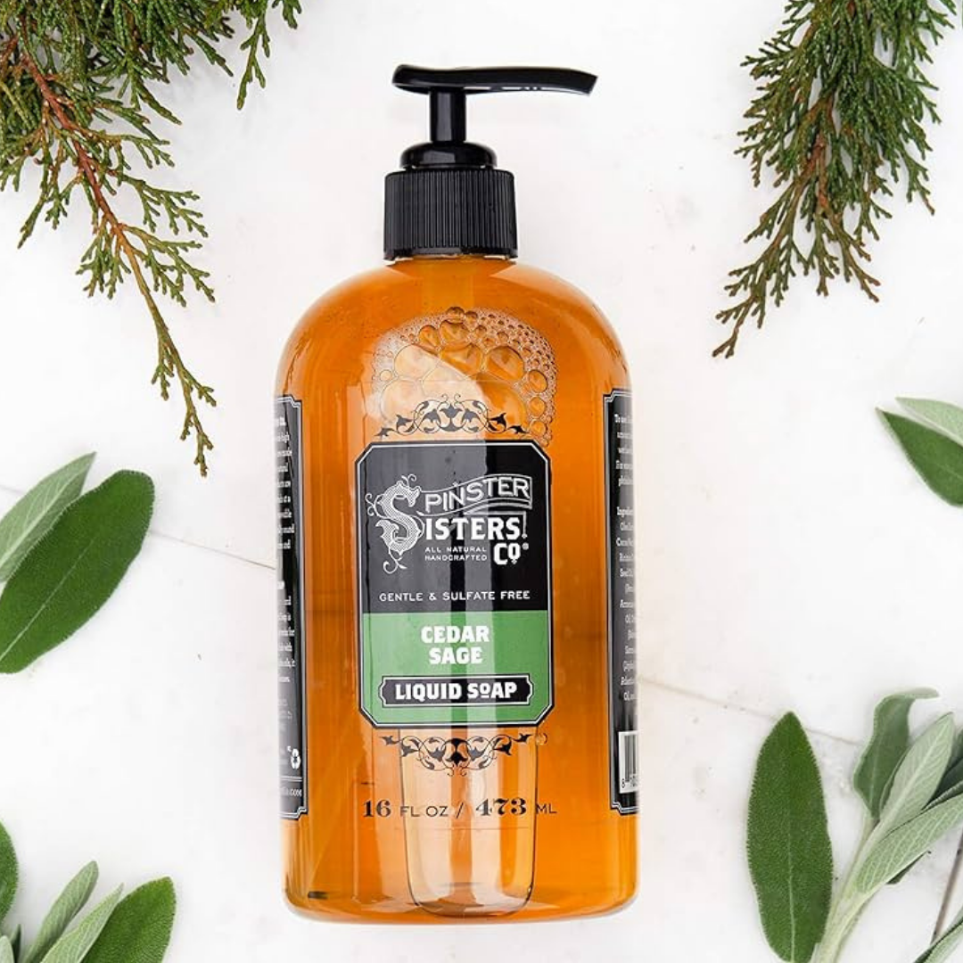 Spinster Sisters Co. / Old Salt Grooming Supply - Wholesale Hand Soap/Wash - Cedar Sage Hand & Body Soap: Moisturizing, Hydrating6