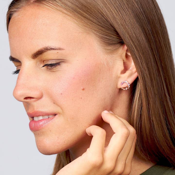 Les Joyaux d'Aure – Engroshandel Enkeltøreringe – Agathe øreringe - Rose Guld4