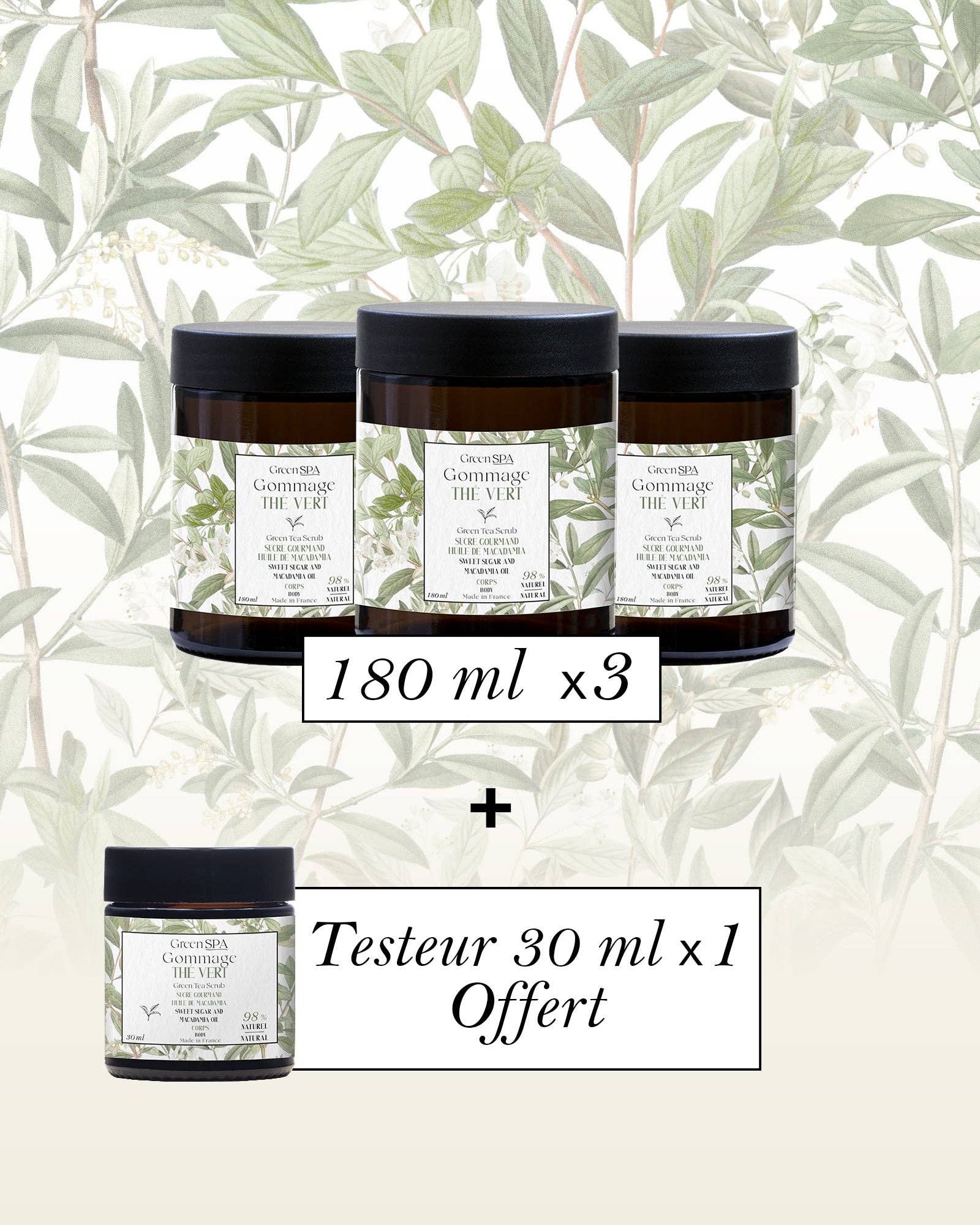 Green Spa - Wholesale Body Scrub/Exfoliant - Green Tea Sugar Scrub2