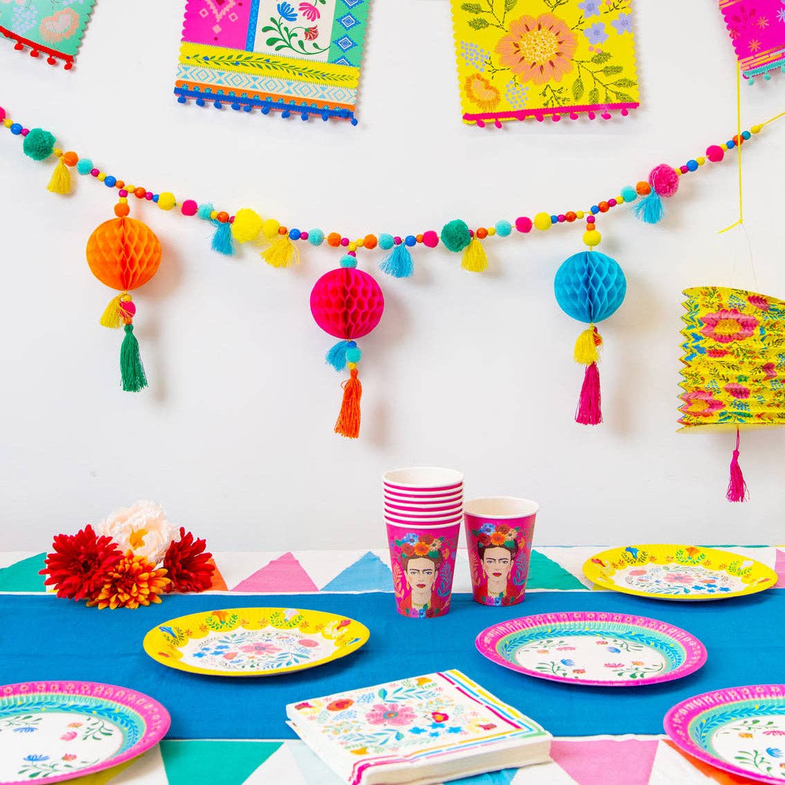 Talking Tables USA - Wholesale Disposable Plate - Floral Paper Plates - 12 Pack | Fiesta Party |3