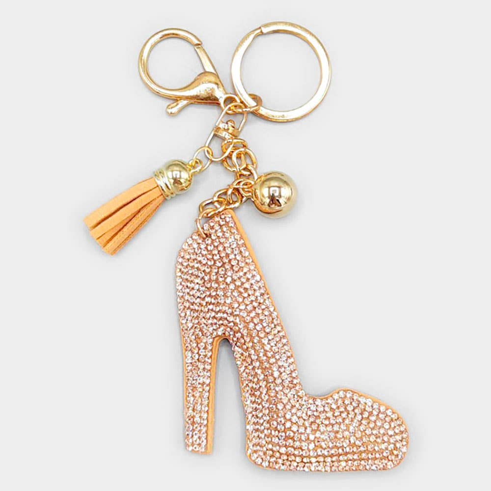 Sensibling Corp. - Wholesale Keychain - Women's - Bling Stiletto Heel Tassel Keychain4
