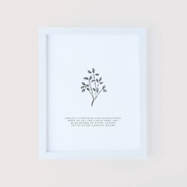 Grace Notes Ltd. - Christian Art and Gifts - Wholesale Art Print - Expected Jesus Set of 4 Hymn Art Prints Christmas 20252