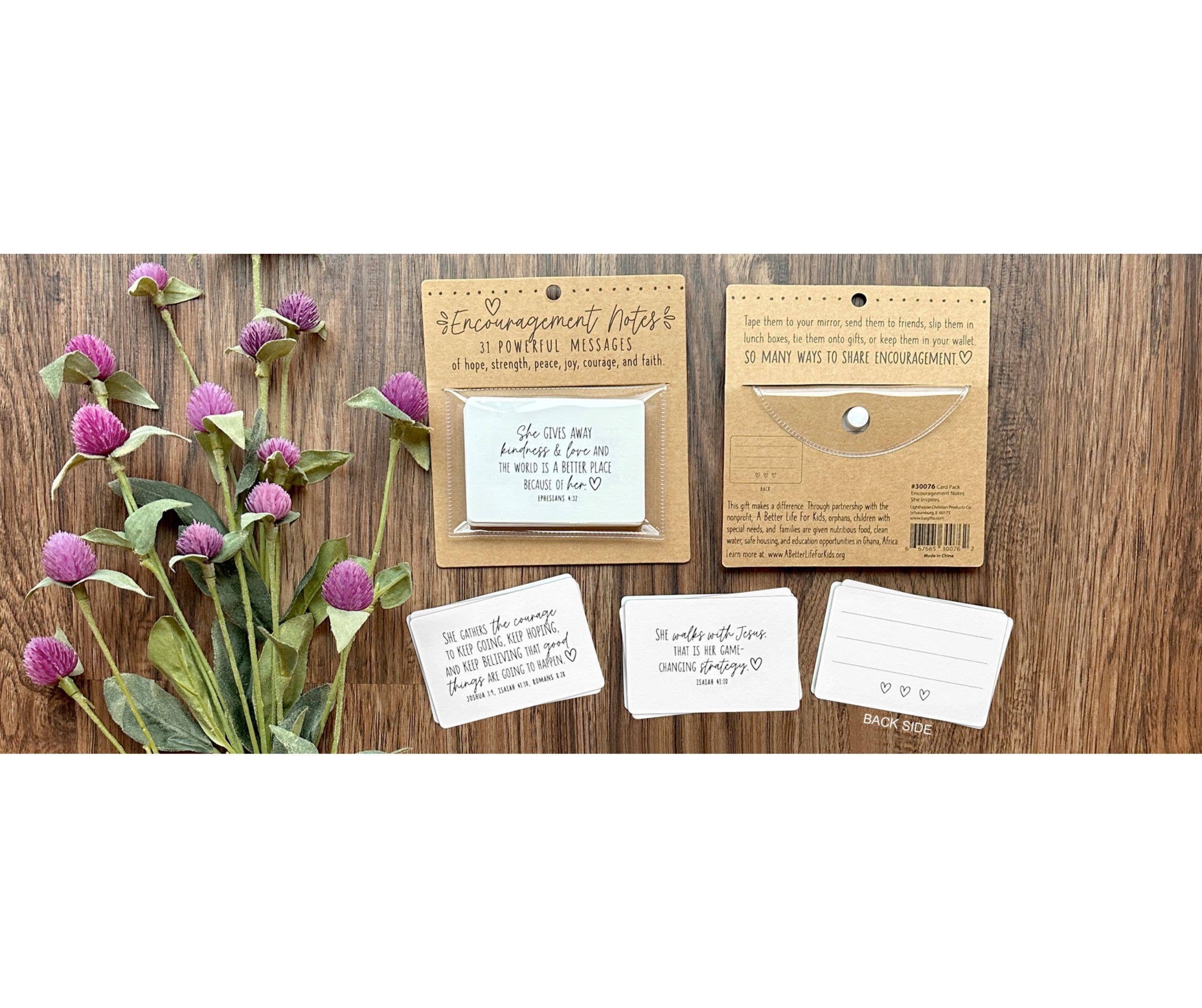 Magnolia - Wholesale Stationery/Notecard Set - LCP Encouragement Note Cards She Inspires4
