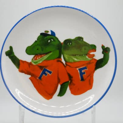 Florida Mascot Keramik-Schmucktablett für den Großhandel von Valiant Gifts Inc