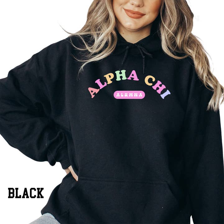 Färgglad Alumna Sorority Huvtröja för wholesale av Kite and Crest